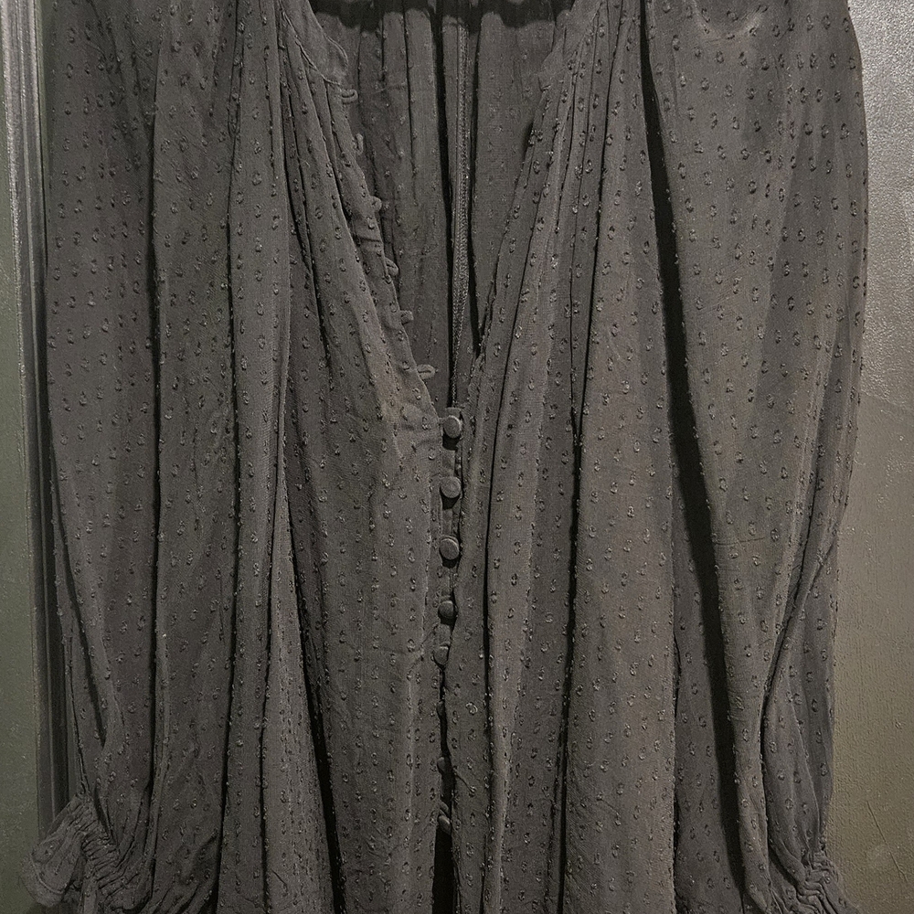 ZARA Elegant Black Blouse XXL